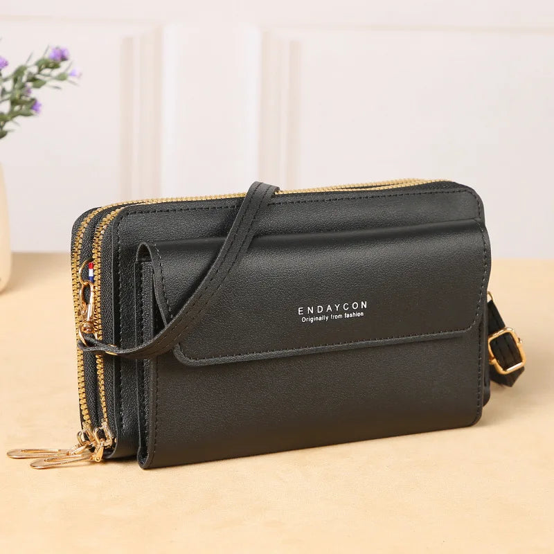2023 New Crossbody Bag for Women Summer Small Market Simple One Shoulder Bag for Mobile Phone Double Layer Casual Small Body Bag