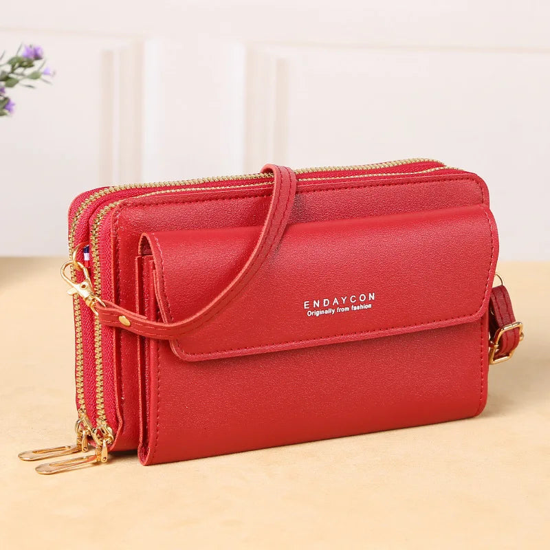 2023 New Crossbody Bag for Women Summer Small Market Simple One Shoulder Bag for Mobile Phone Double Layer Casual Small Body Bag
