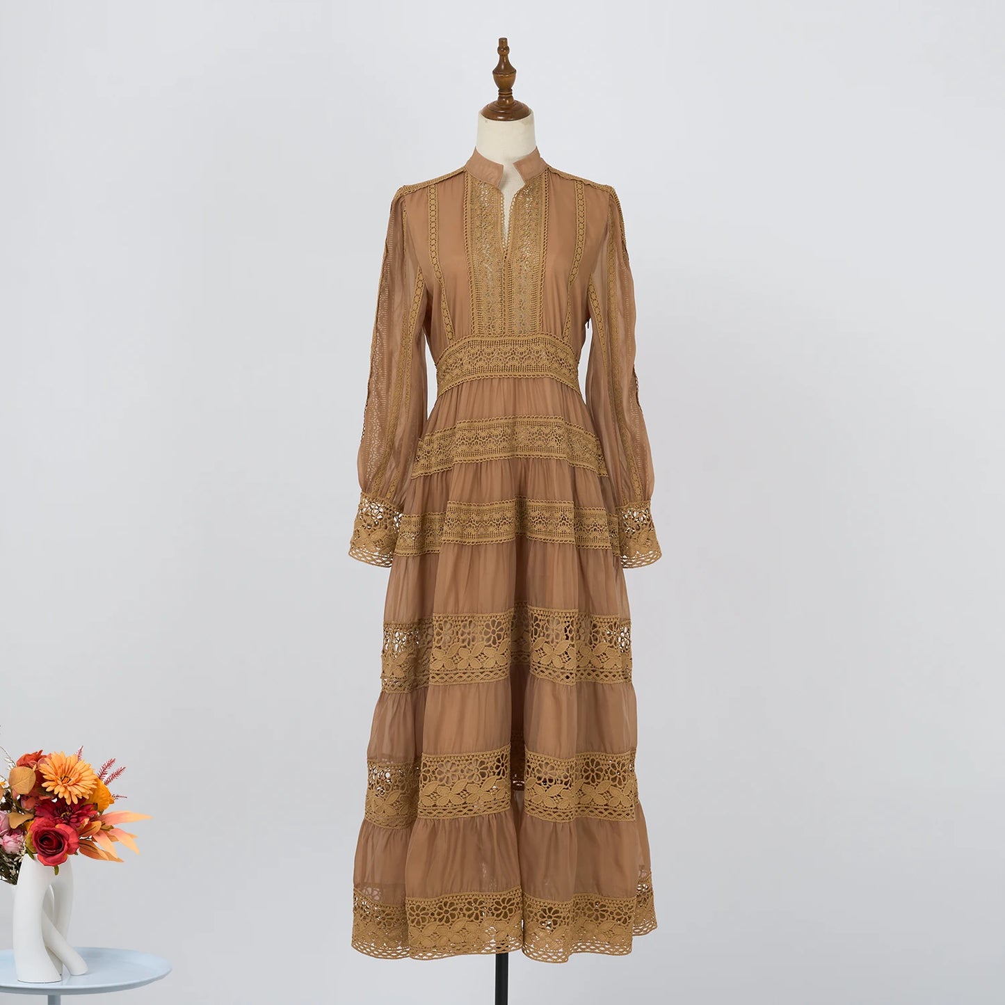 Summer Dress - Long Sleeve Maxi