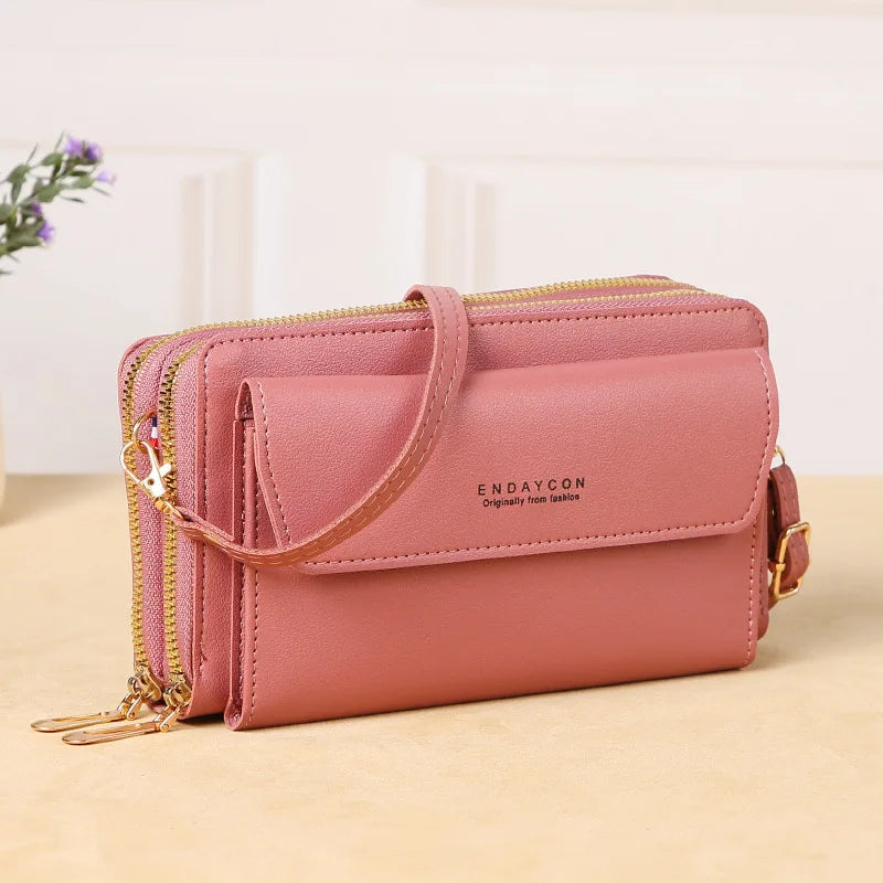 2023 New Crossbody Bag for Women Summer Small Market Simple One Shoulder Bag for Mobile Phone Double Layer Casual Small Body Bag