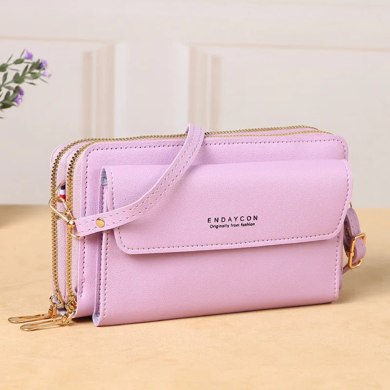 2023 New Crossbody Bag for Women Summer Small Market Simple One Shoulder Bag for Mobile Phone Double Layer Casual Small Body Bag