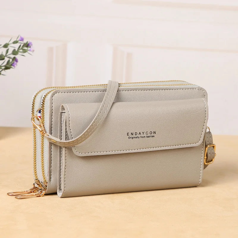 2023 New Crossbody Bag for Women Summer Small Market Simple One Shoulder Bag for Mobile Phone Double Layer Casual Small Body Bag