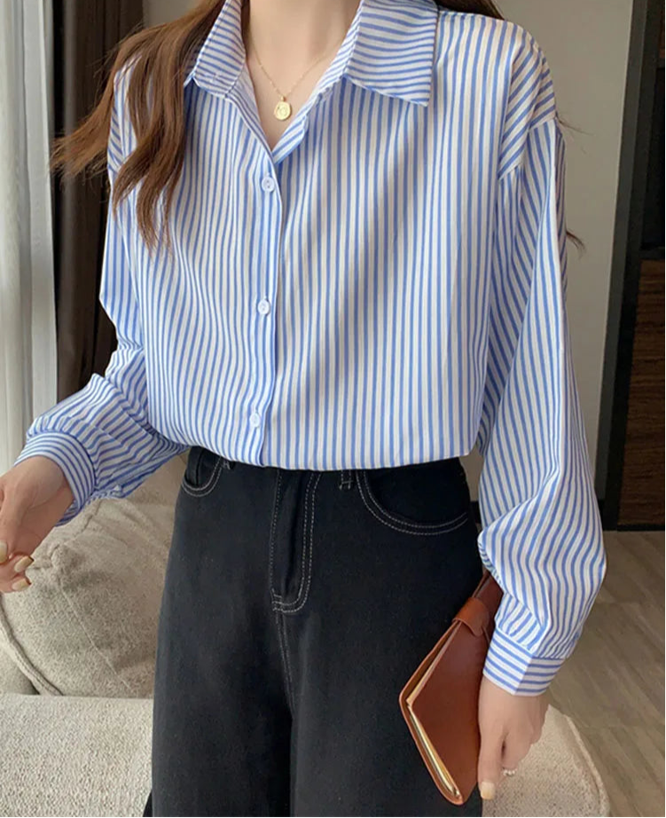 Stylish Solid Shirts Blouse