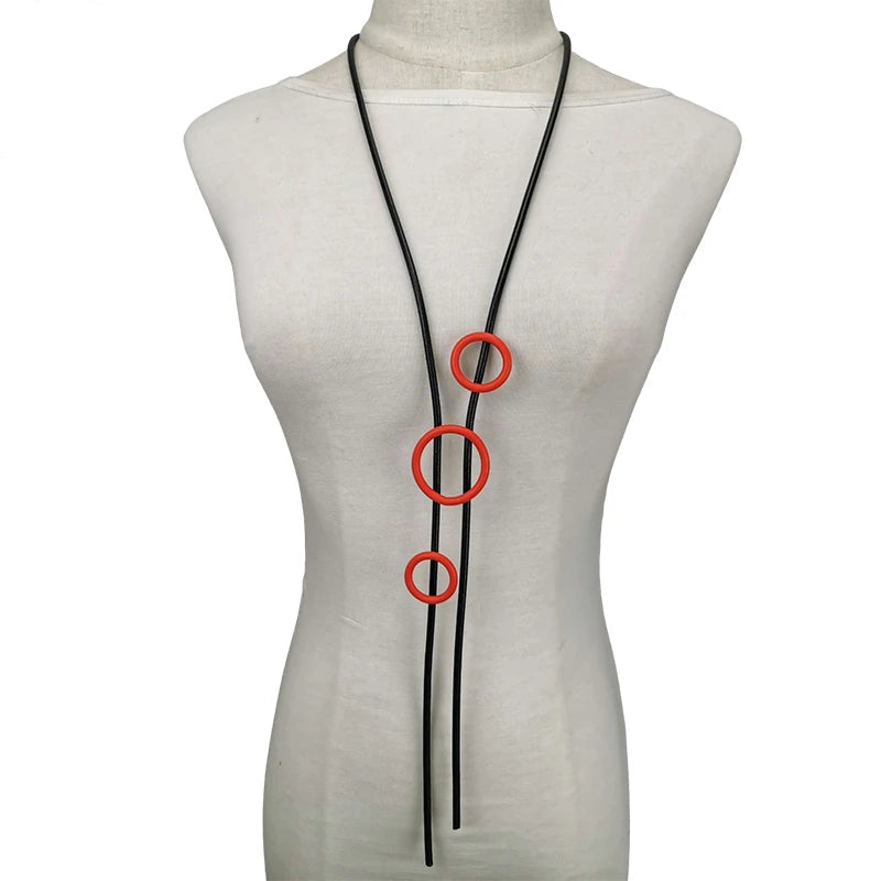 Handmade Rubber Necklace