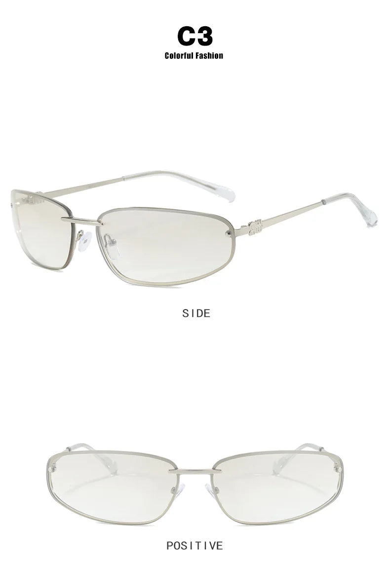 Oval Frameless -Sunglasses