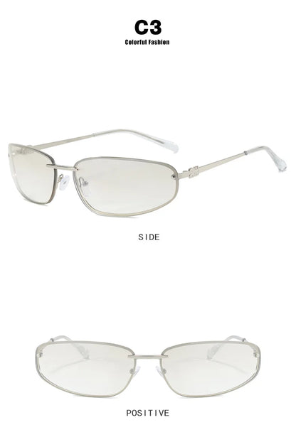 Oval Frameless -Sunglasses