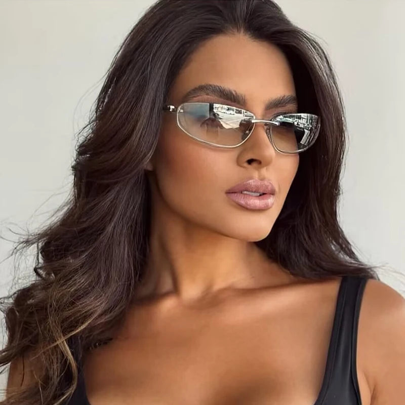 Oval Frameless -Sunglasses