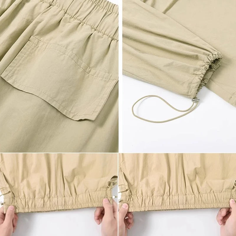 High Waisted Cargo Pants Oversized  Straight Leg