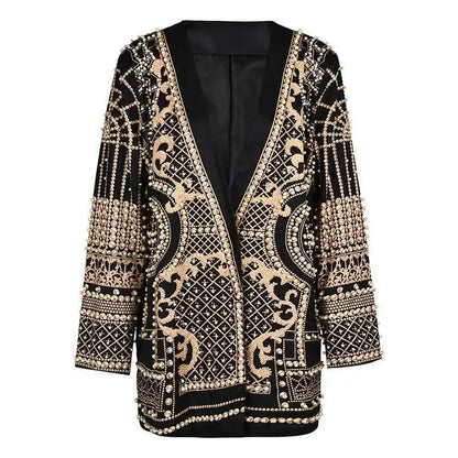 White Pearl  Big Size Blazer