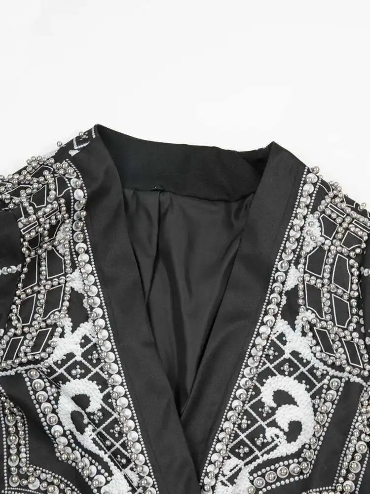 White Pearl  Big Size Blazer