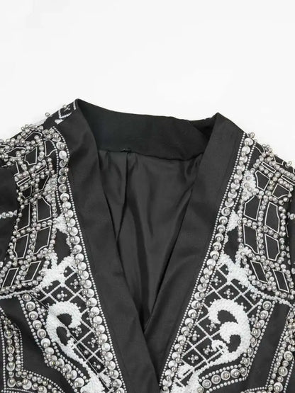 White Pearl  Big Size Blazer