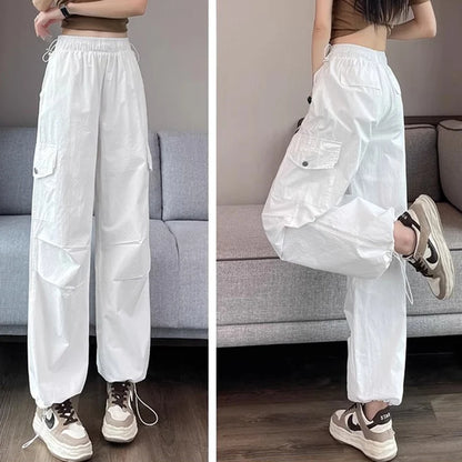 High Waisted Cargo Pants Oversized  Straight Leg