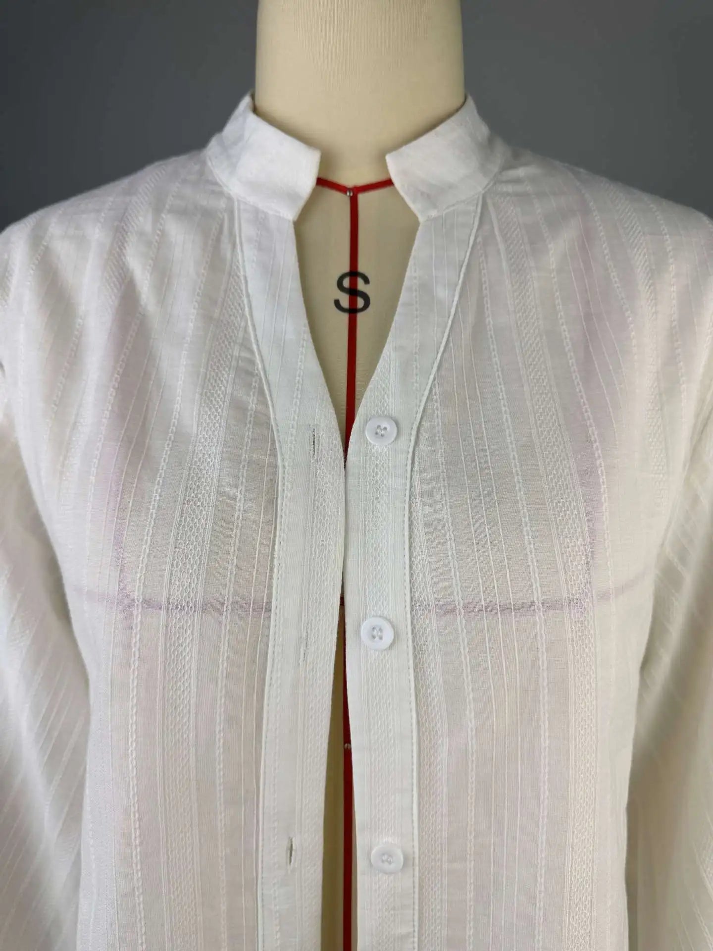White Shirts  Long Sleeve Oversize Blouse Cotton