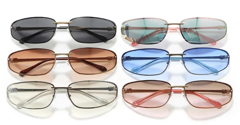 Oval Frameless -Sunglasses