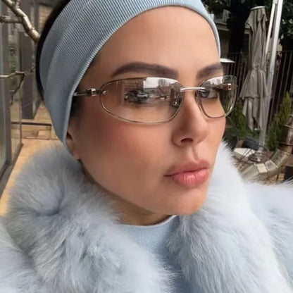 Oval Frameless -Sunglasses