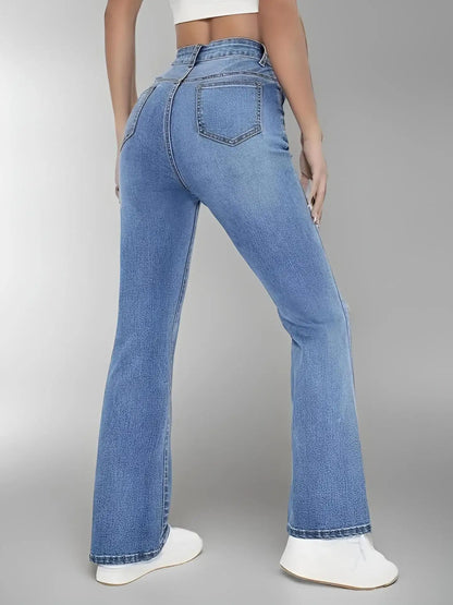 jeans slimming European and American style - high waist