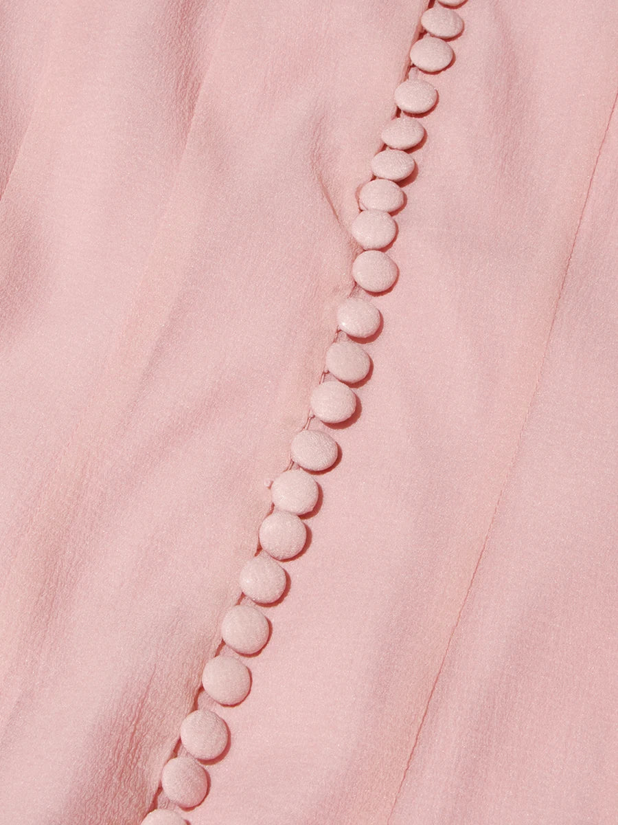 Slimming Dresses -  Long Sleeve High Waist Patchwork Ruffles