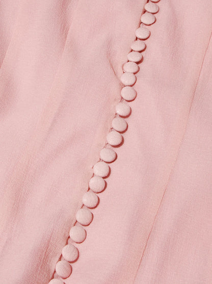 Slimming Dresses -  Long Sleeve High Waist Patchwork Ruffles