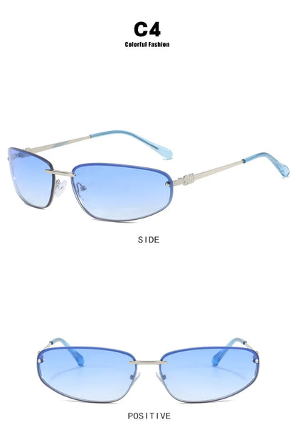 Oval Frameless -Sunglasses