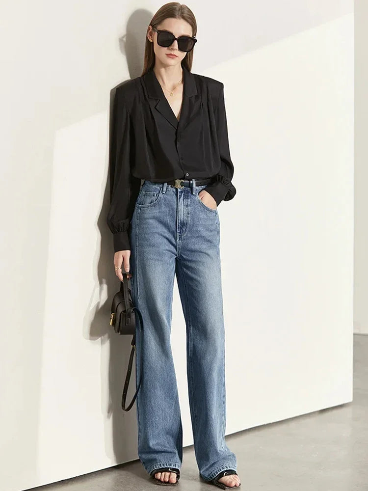 Jeans  Denim Pants Loose Wide Leg