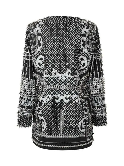 White Pearl  Big Size Blazer