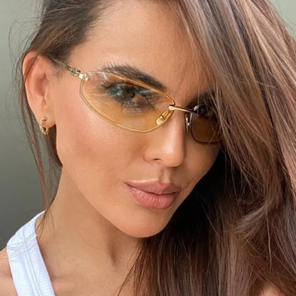 Oval Frameless -Sunglasses