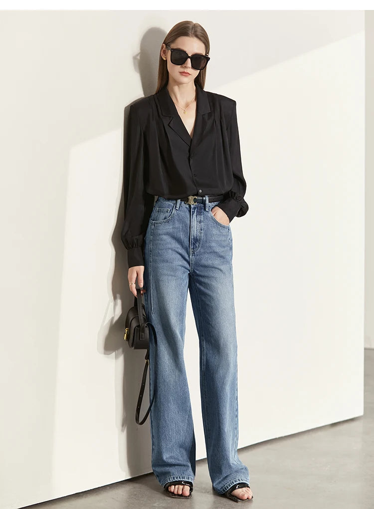 Jeans  Denim Pants Loose Wide Leg