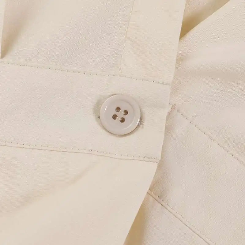 Elegant  Sundress Lapel Neck Long Sleeve Black Dress - Long Dress