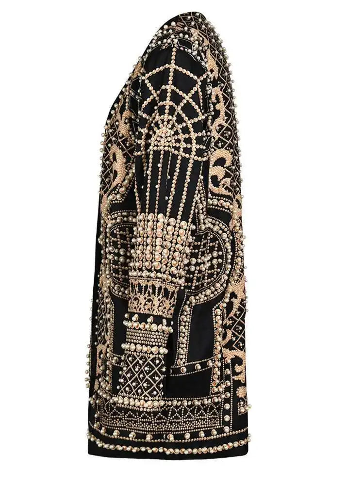 White Pearl  Big Size Blazer