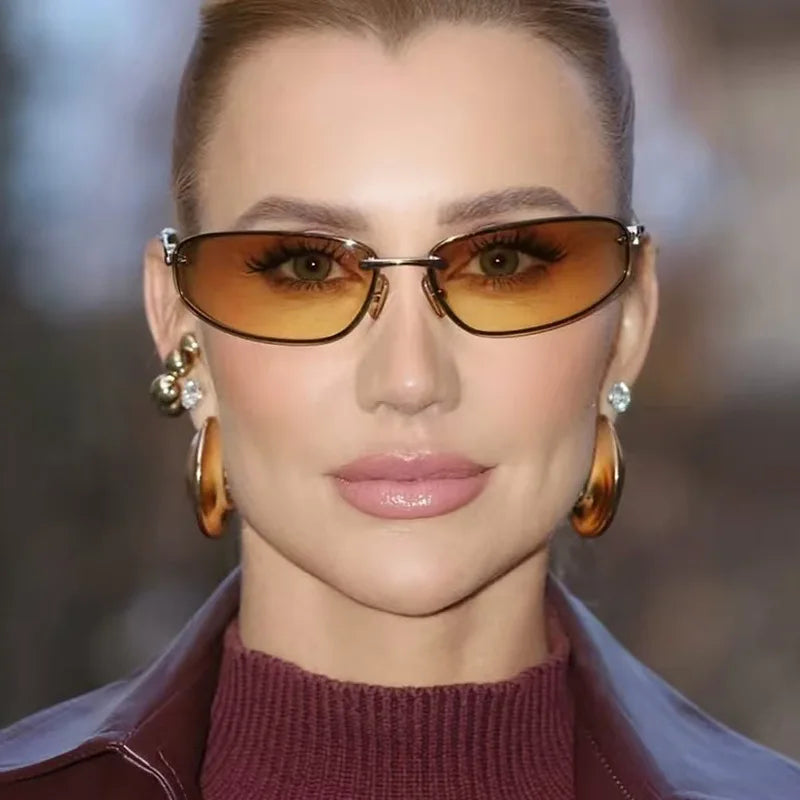 Oval Frameless -Sunglasses