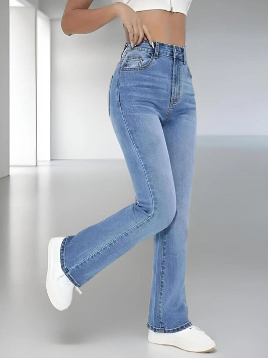 jeans slimming European and American style - high waist