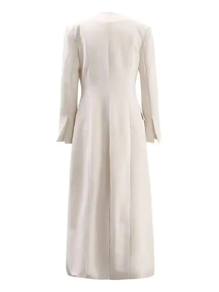 Black Long Blazer Long Sleeve Loose Fit Jacket