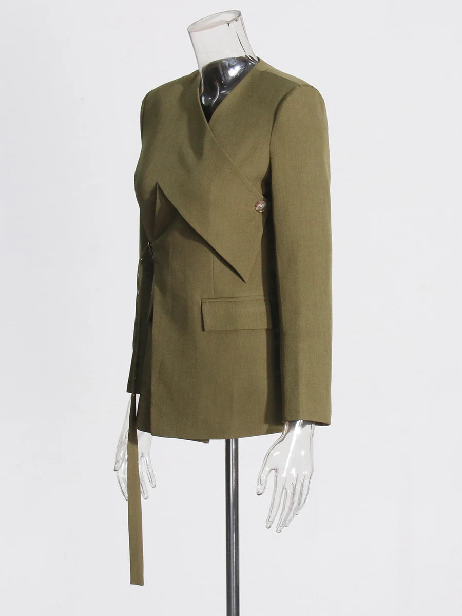 Blazers  Long Sleeve -Slimming Blazer